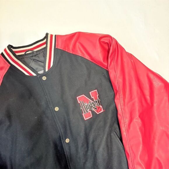 Vintage Steve & Barry's Nebraska Huskers Varsity Jacket‎ XL - Picture 2 of 11